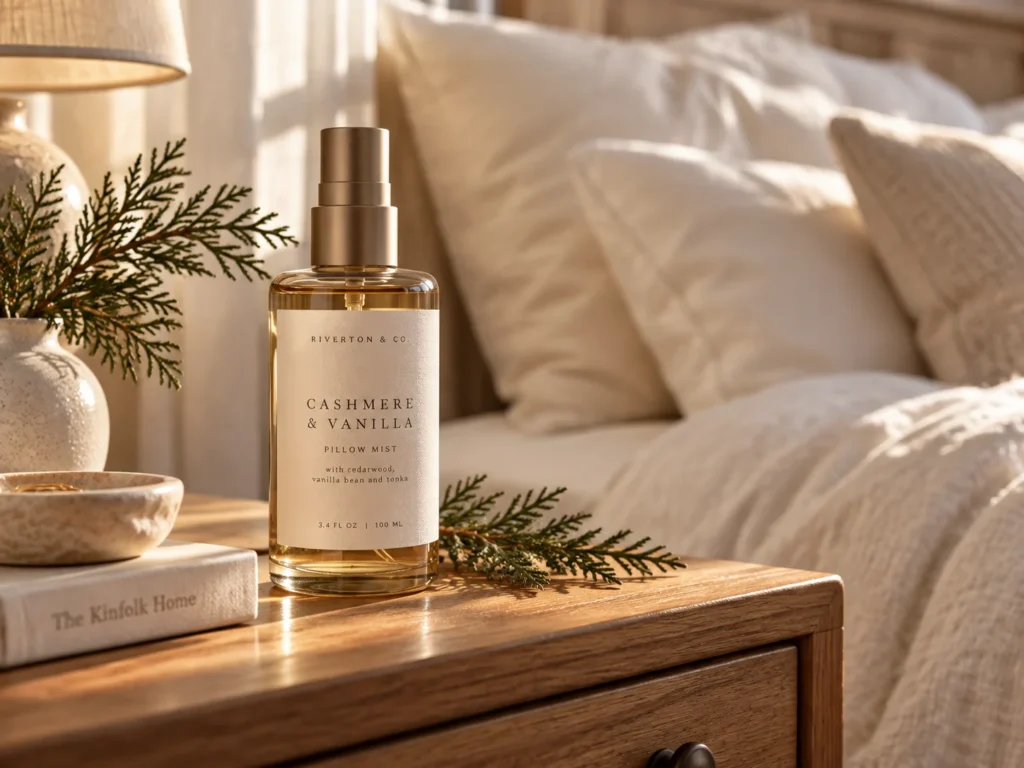 A Cashmere and Vanilla Pillow Mist