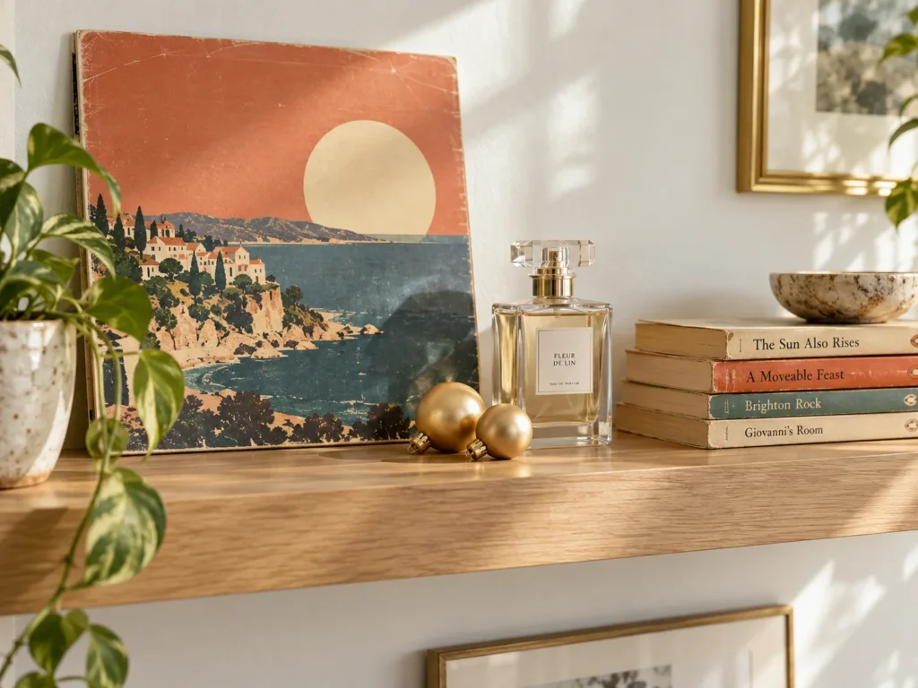 Create a Moody Vinyl and Perfume Shelf
