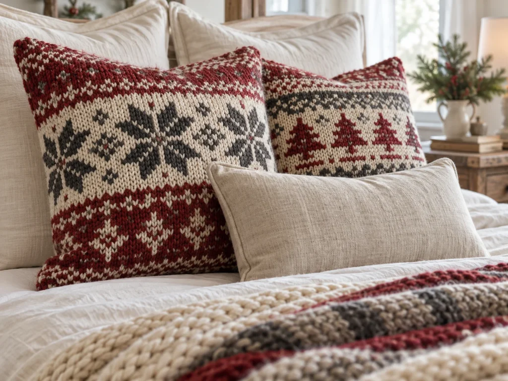 Fair Isle Sweater Pillows