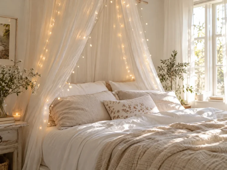 Hang a Sheer Canopy Over Your Bed