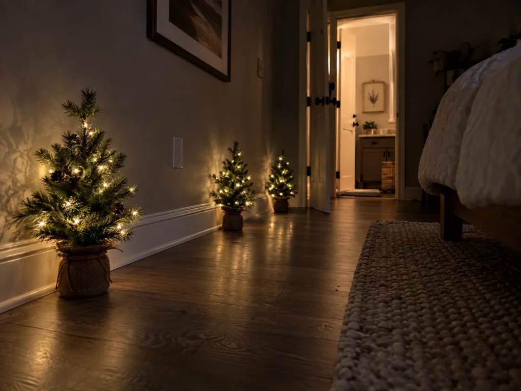 LED Tree Markers Lighting the Path