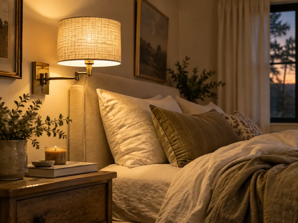 Plug-In Linen Wall Sconces