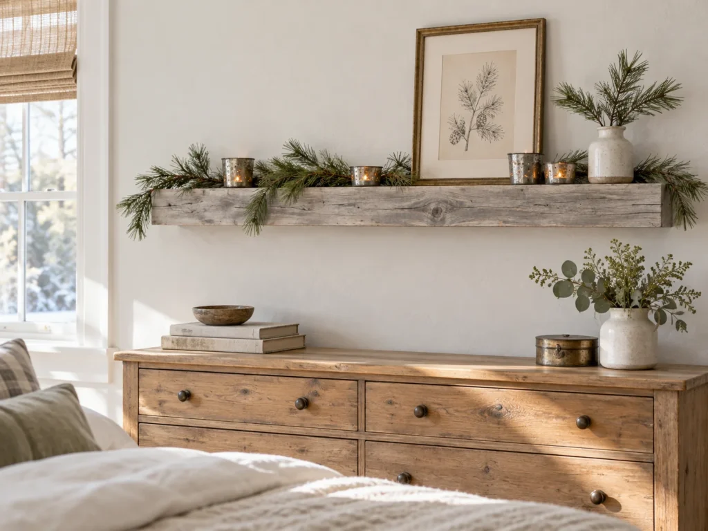 The Barnwood Ledge Above the Dresser