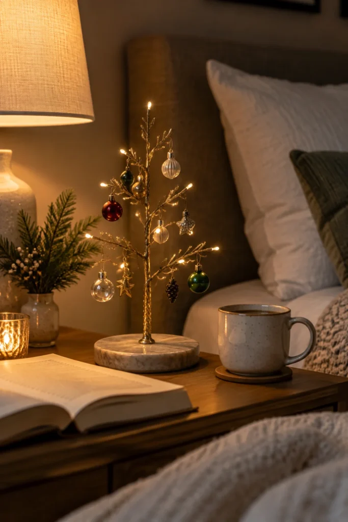 The Brass Wire Tree with Tiny Ornaments