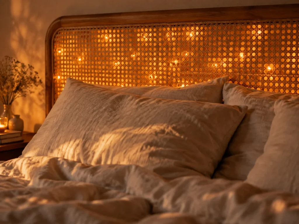 The Cane Headboard Amber Weave