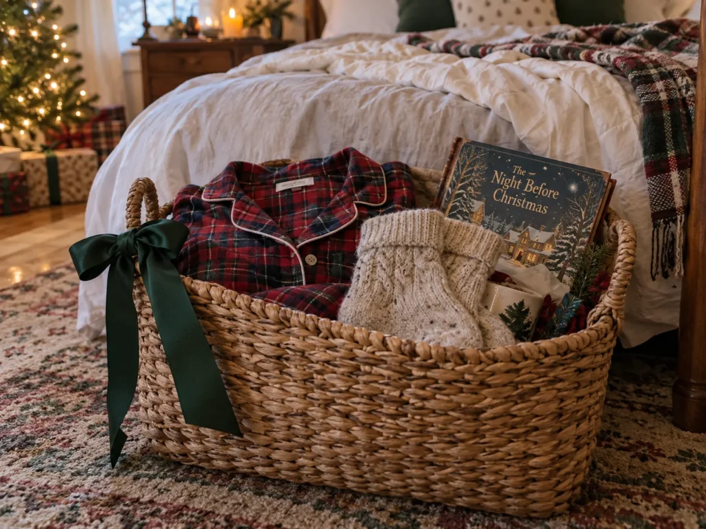 The Christmas Eve Pajama Basket