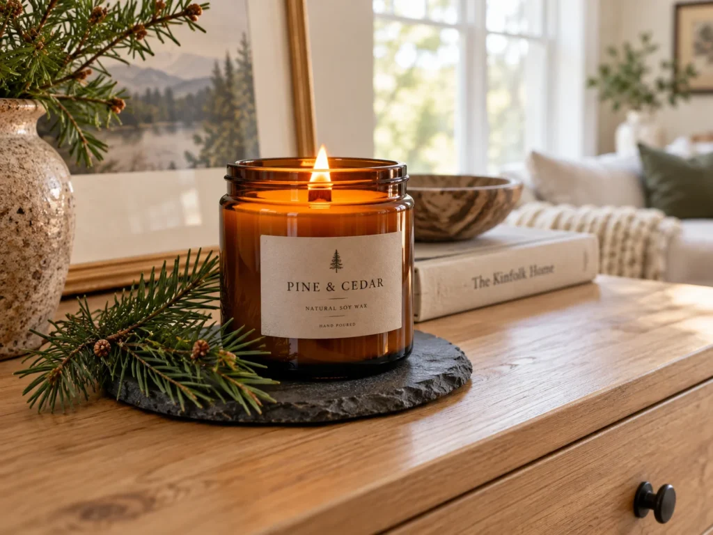The Crackling Wood-Wick Candle Moment
