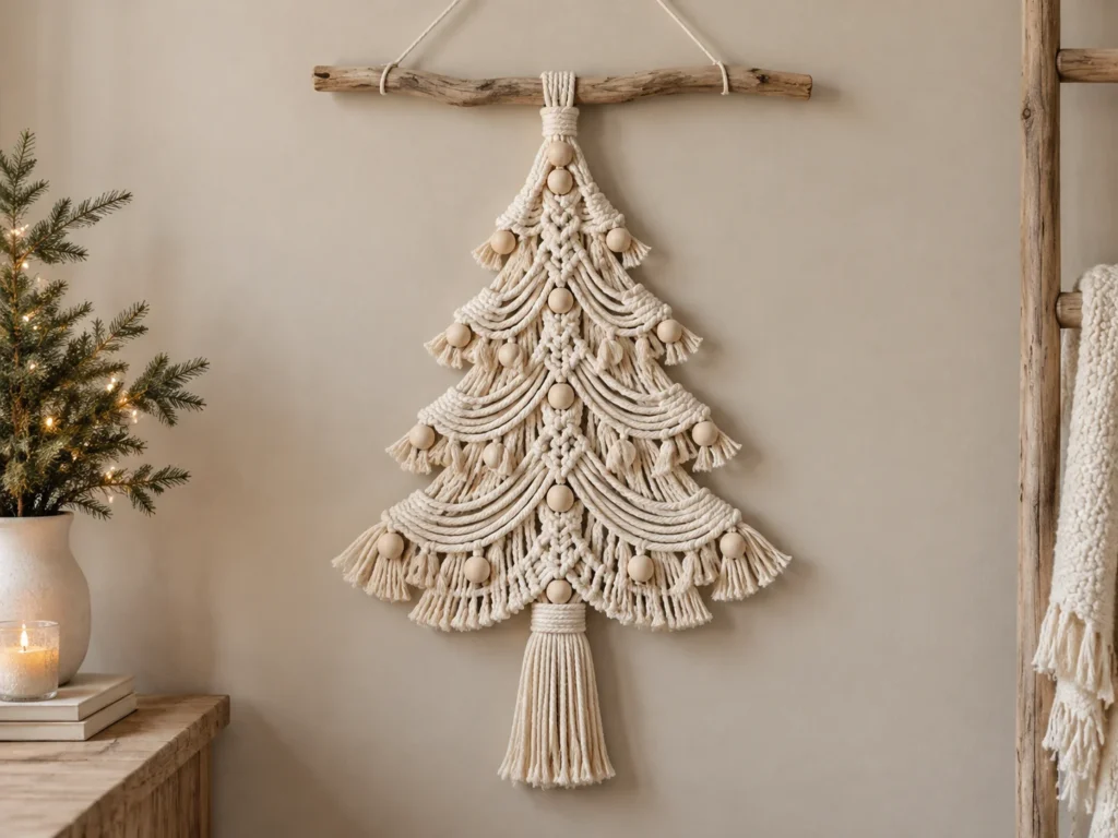 The Macrame Christmas Tree Wall Hanging