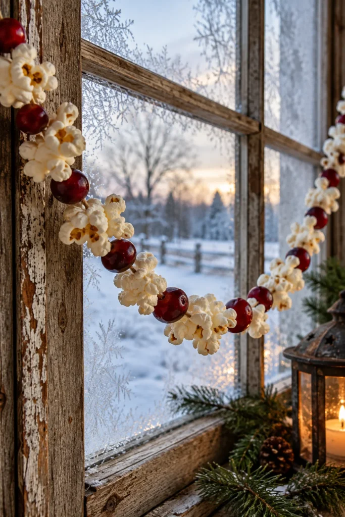 The Popcorn and Cranberry Garland