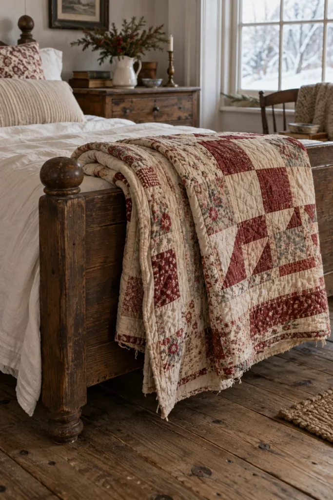 The Thrifted Vintage Quilt Fold