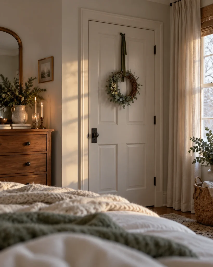 Wreath Visible From Bed
