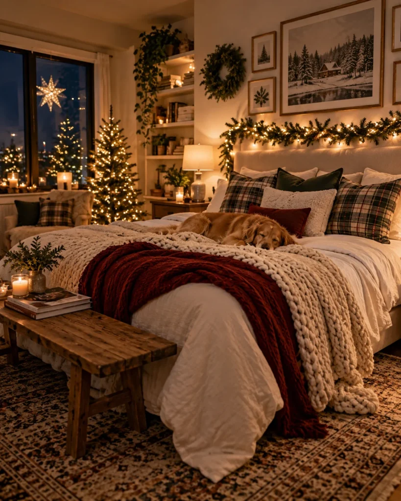 How to Hang Christmas Lights in Your Bedroom